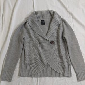 ⭐ Faded Glory XL gray button cardigan